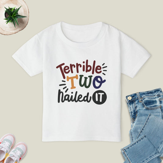 Terrible Two Nailed It T-Shirt